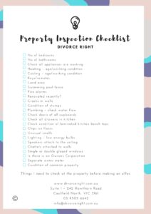 Proprty inspection checklist